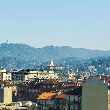 Moderno Attico Con Vista Panoramica E Piscina Lejlighed Torino